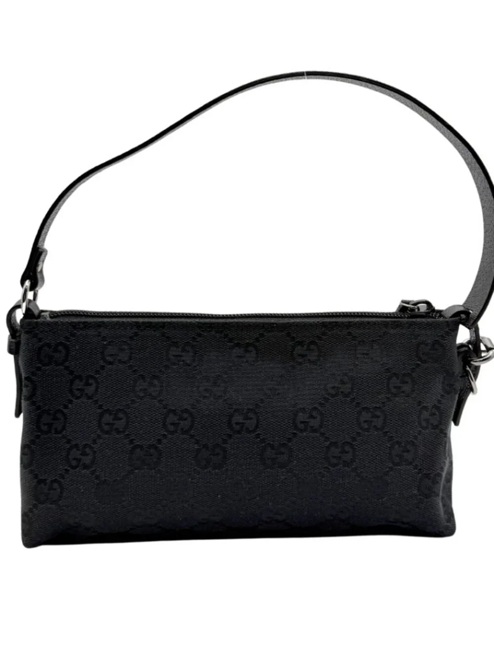 Gucci Black Monogram Shoulder Bag